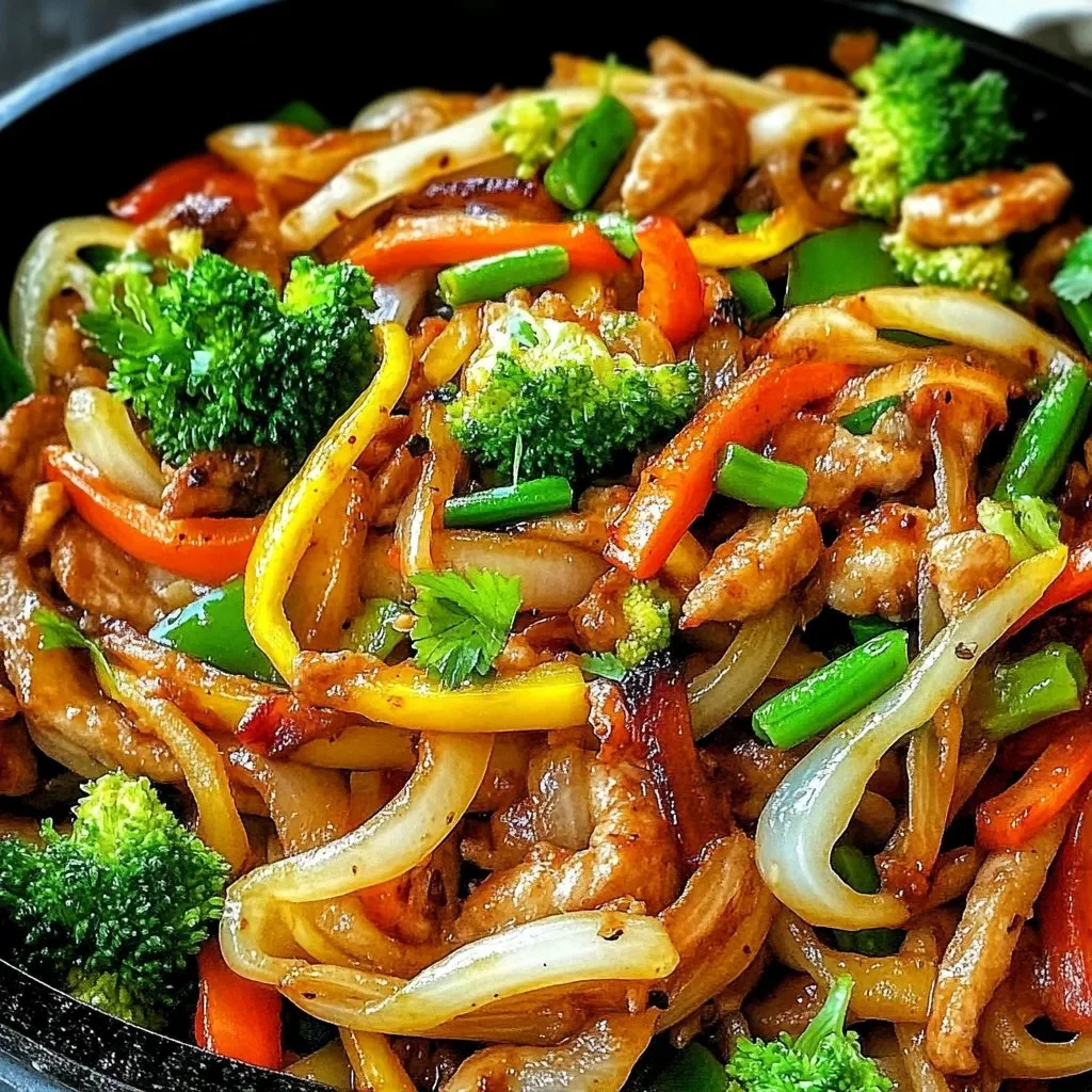 Low Carb Vegetable Pan with Turkey Strips