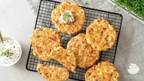 Proteinreiche Hüttenkäsetaler (Low Carb)