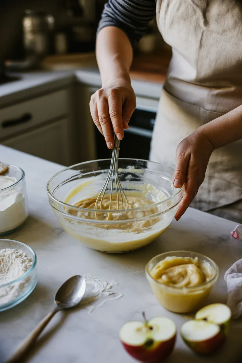 Vegane Pfannkuchen mit Apfelmus – einfach, lecker & fluffig!