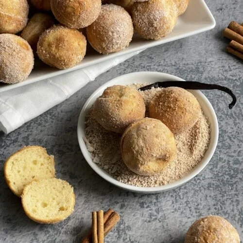 Zimt-Quarkbällchen aus dem Cakepop Maker